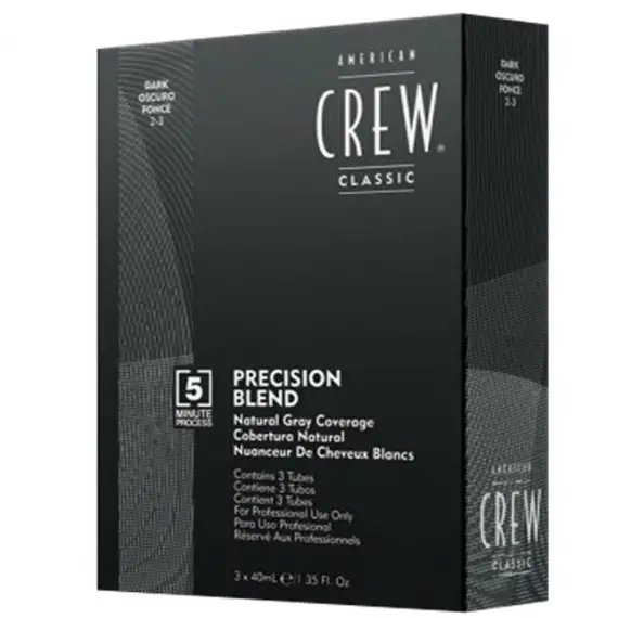 AMERICAN CREW Precision Blend Natural Gray Coverage 3x40ml 2-3 Dark