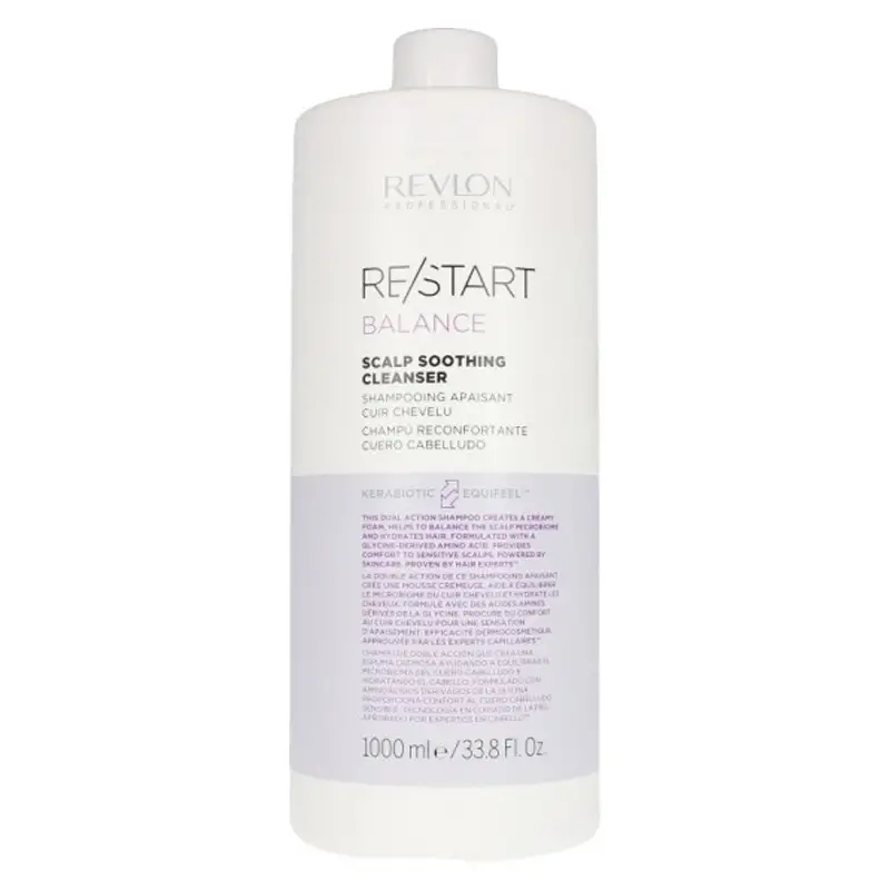 REVLON PROFESSIONAL Restart Balance Soothing Shampoo 1000ml Cleanser Scalp