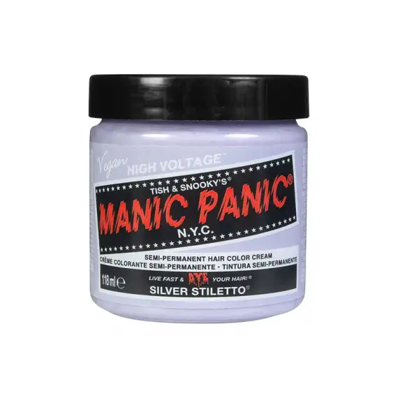 MANIC PANIC Classic High Voltage Semi-Permanent Hair Color Cream 118ml SILVER STILETTO