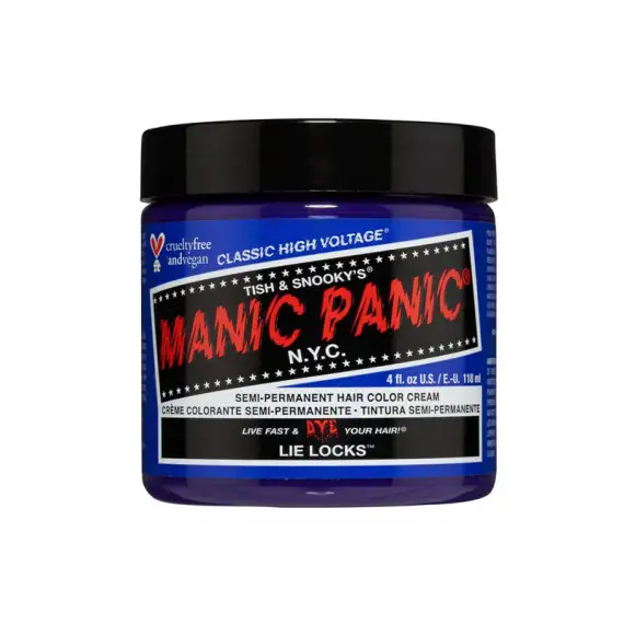 MANIC PANIC Classic High Voltage Semi-Permanent Hair Color Cream 118ml LIE LOCKS PURPLE