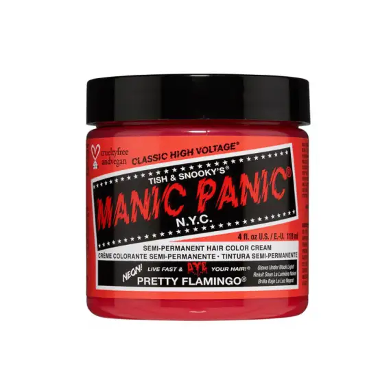 MANIC PANIC Classic High Voltage Semi-Permanent Hair Color Cream 118ml PRETTY FLAMINGO