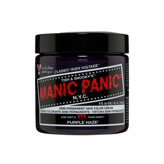 MANIC PANIC Classic High Voltage Semi-Permanent Hair Color Cream 118ml PURPLE HAZE