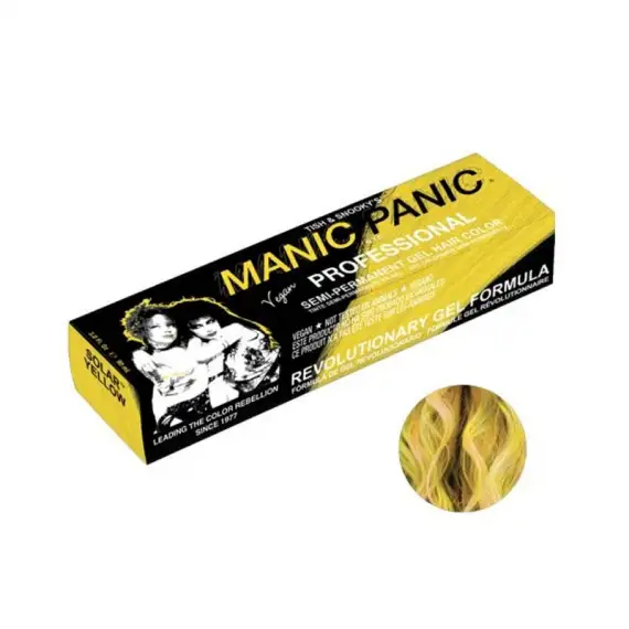MANIC PANIC Professional Semi-Permanent Gel Hair Color 90ml SOLAR YELLOW