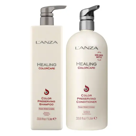 L'ANZA Kit Healing Colorcare Color-Preserving Shampoo 1000ml + Conditioner 1000ml