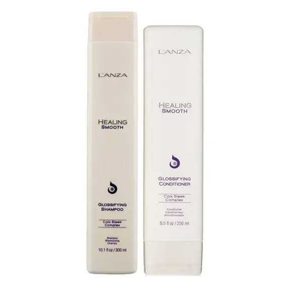 L'ANZA Kit Healing Smooth Glossifying Shampoo 300ml + Conditioner 250ml