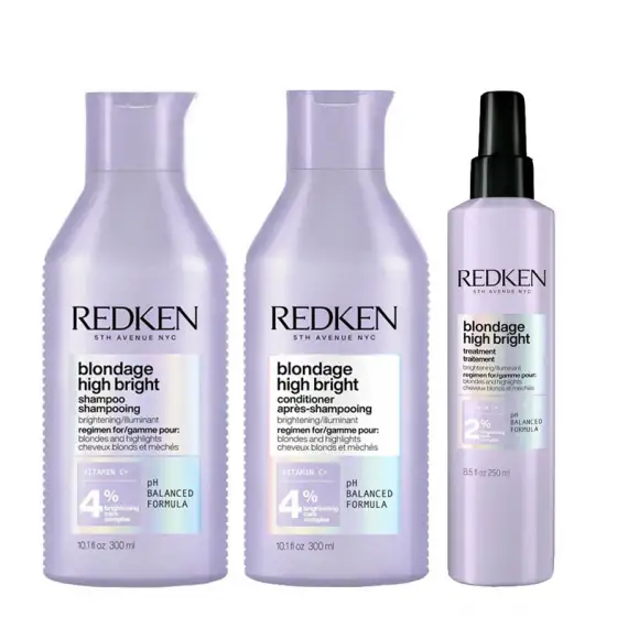 REDKEN Kit Blondage High Bright Shampoo 300ml + Conditioner 300ml + Treatment  250ml