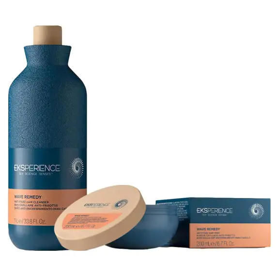 REVLON PROFESSIONAL Kit Eksperience Wave Remedy Anti Frizz Shampoo 1000ml + Mask 200ml