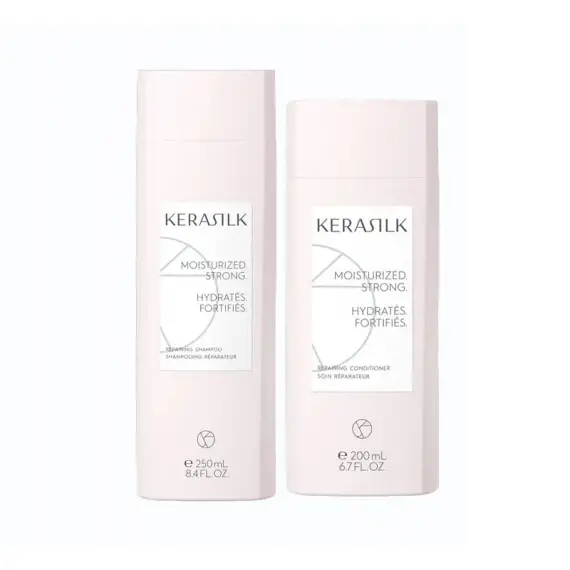 KERASILK Kit Essentials Reparing Shampoo 250ml + Conditioner 200ml