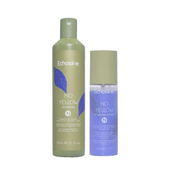 ECHOSLINE Kit No Yellow shampoo 300ml + Bi Phase Lotion Conditioner 150ml
