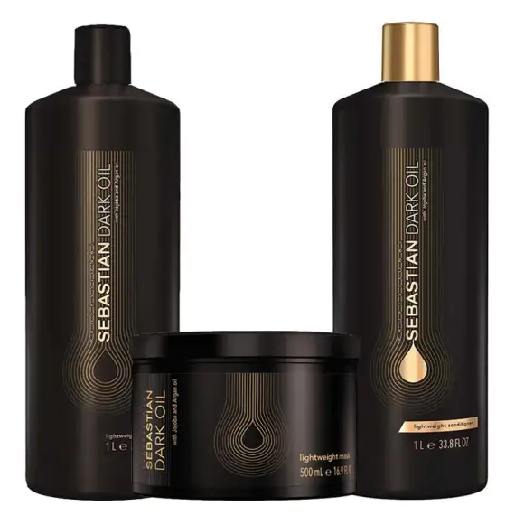 SEBASTIAN Kit Dark Oil Shampoo 1000ml +  Mask 500ml + Conditioner 1000ml