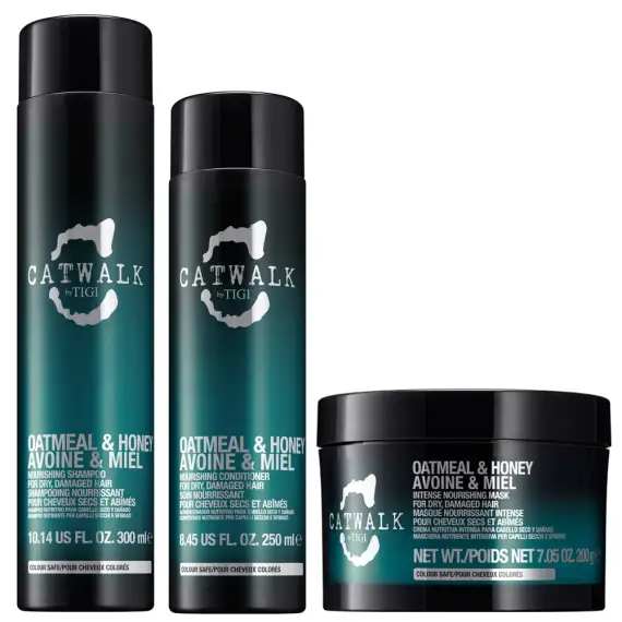 TIGI Kit Catwalk Oatmeal & Honey Shampoo 300ml + Balsamo 250ml + Mask 200ml