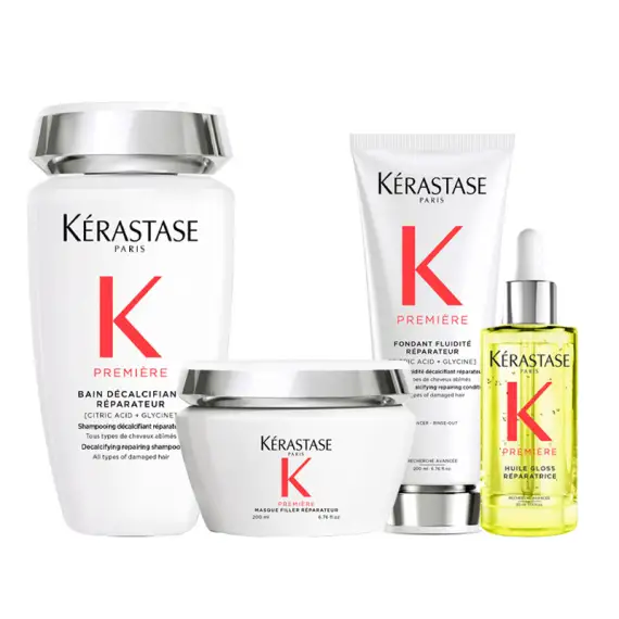 KERASTASE Kit Première Shampoo 250ml + Mask 200ml + Conditioner 200ml + Hulie Gloss 30ml