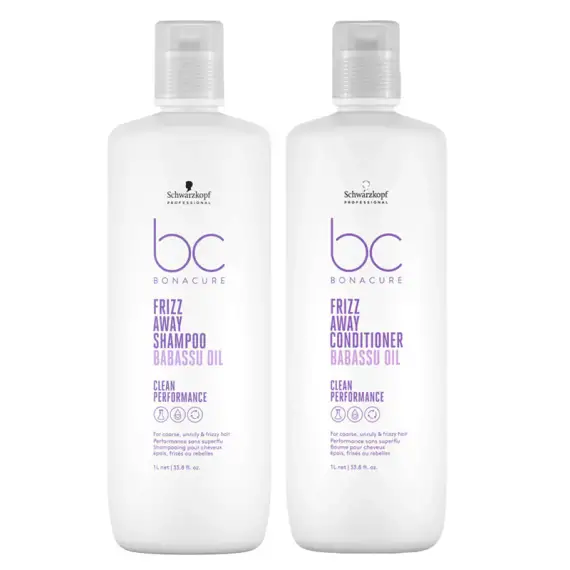 SCHWARZKOPF Kit BC Bonacure Frizz Shampoo 1000ml + Conditioner 1000ml
