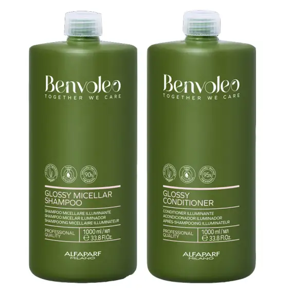 ALFAPARF MILANO Kit Benvoleo Glossy Shampoo 1000ml + Conditioner 1000ml