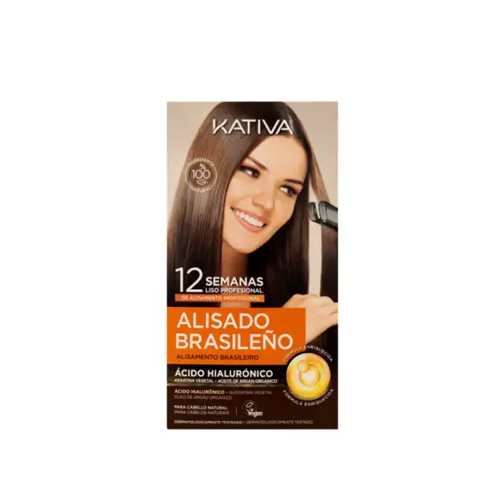 KATIVA Set Brazilian Straightening Shampoo Pre Treatment 15ml + Shampoo 30ml + Mask 150ml + Conditioner 30ml