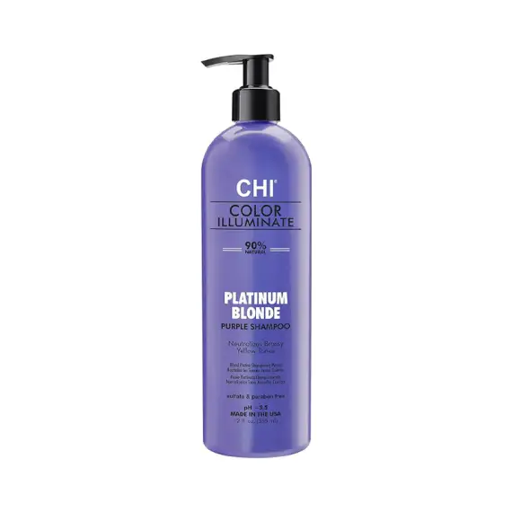 FAROUK CHI Color Illuminante Platinum Blonde Purple Shampoo 355ml