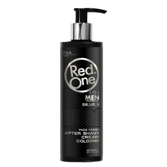 RED ONE Men Silver After Shave Cream Cologne 400ml