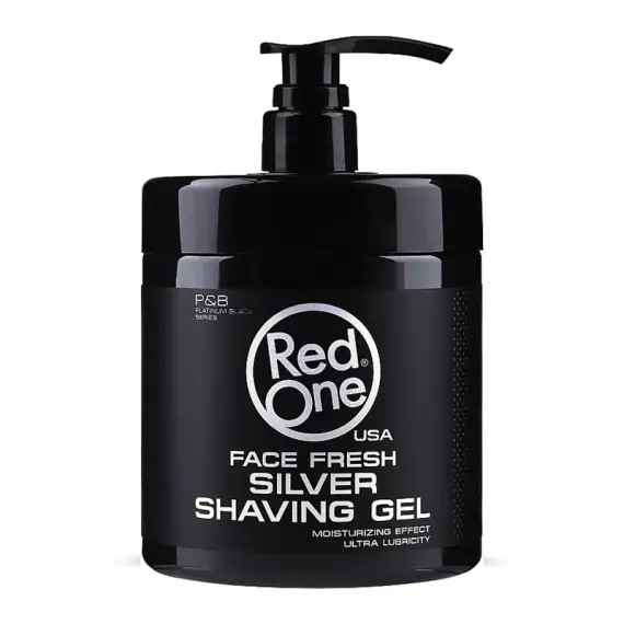 RED ONE Man Shaving Gel Face Fresh Silver 1000ml