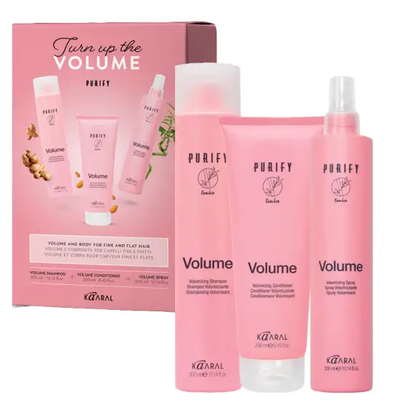 KAARAL Set Volume Purify Shampoo 300ml + Conditioner 250ml + Spray 300ml