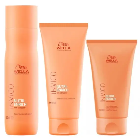 WELLA Kit Invigo Nutri-Enrich Shampoo 250ml + Balsamo 200ml + Crema 150ml